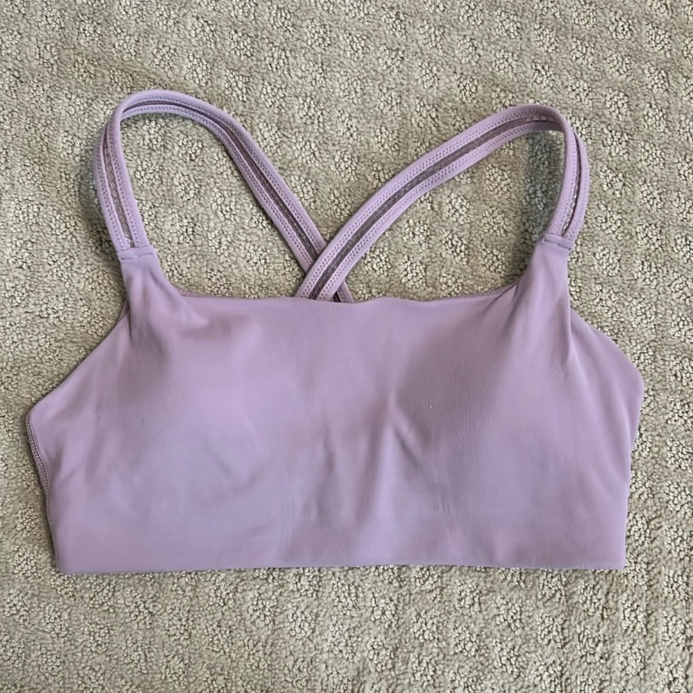 Athleta Mauve sports bra - Size Small. EUC!